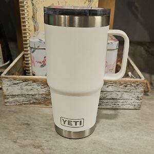 YETI White Stainless Steel Tumbler